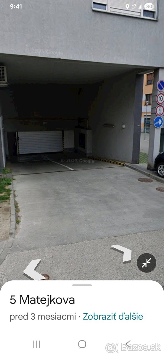 Parkovacie miesto na Dlhých dieloch.