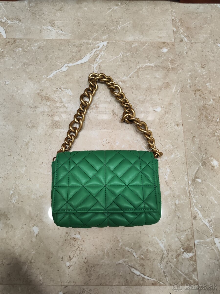 Zelená kabelka Zara