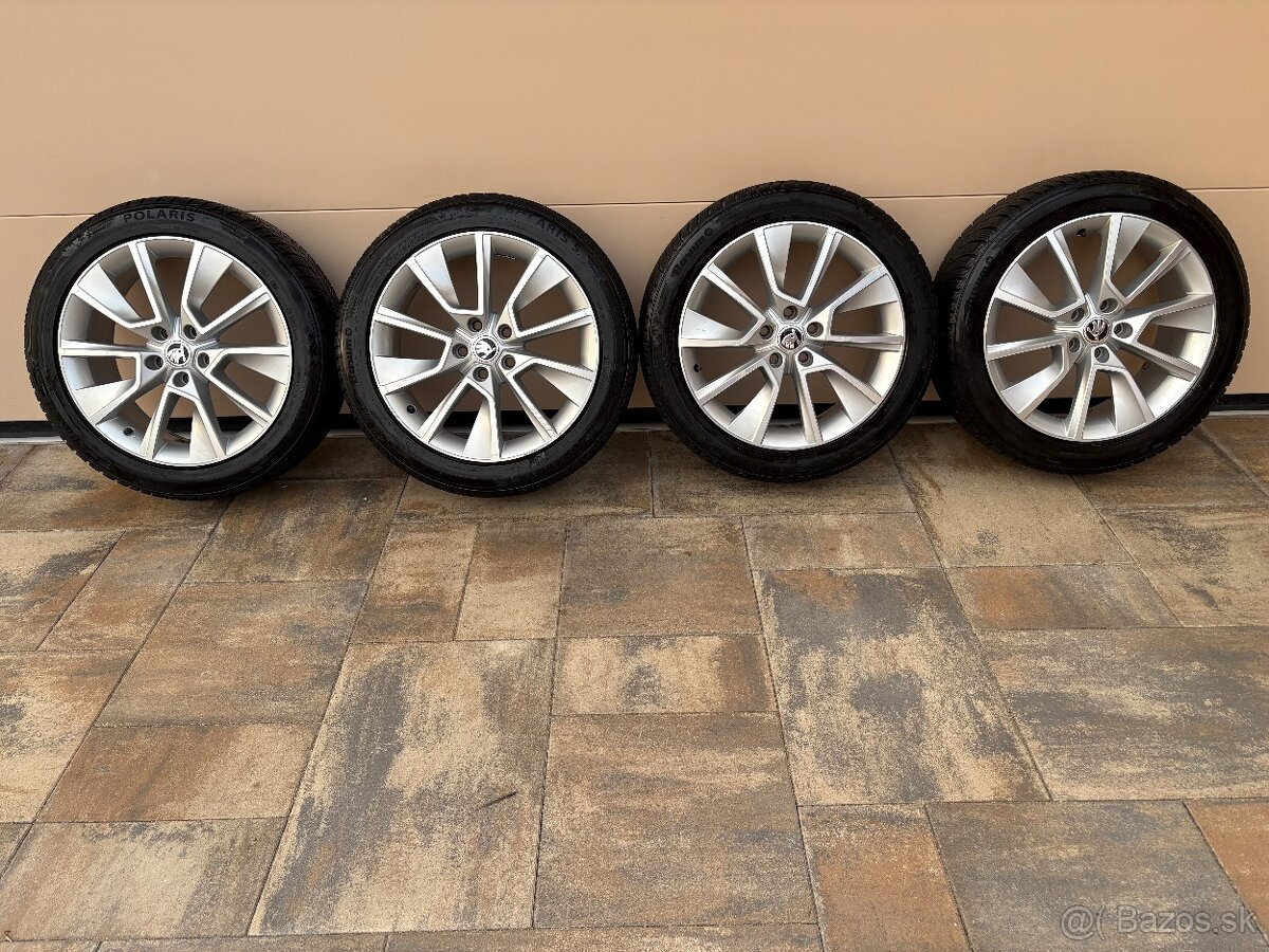 ZIMNÁ SADA SKODA 5x112 R18 + ZIMNÉ PNEU 215/50 R18