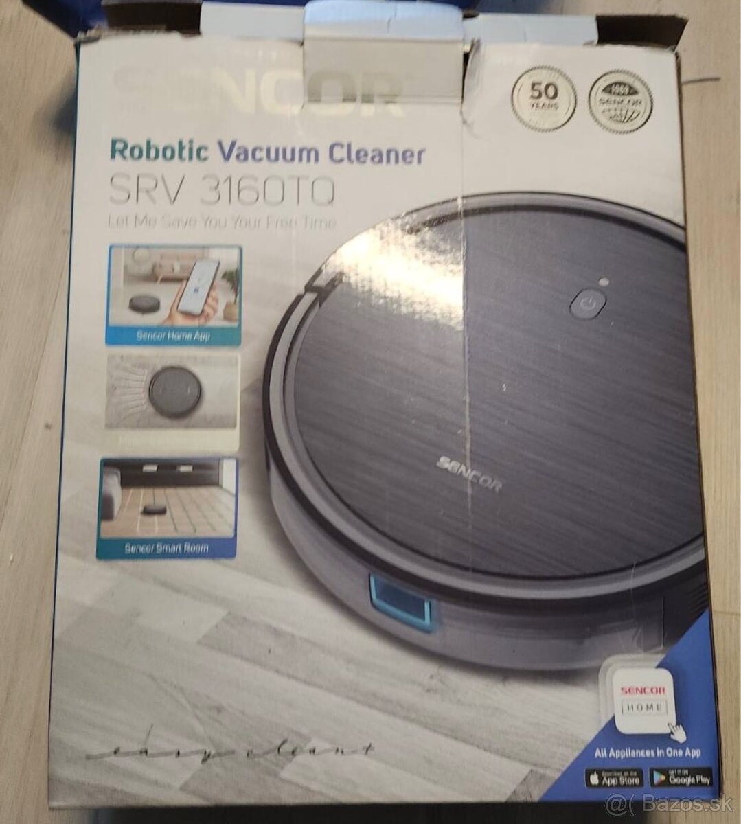 SENCOR SRV 3160TQ – robotický vysávač, WiFi, mop