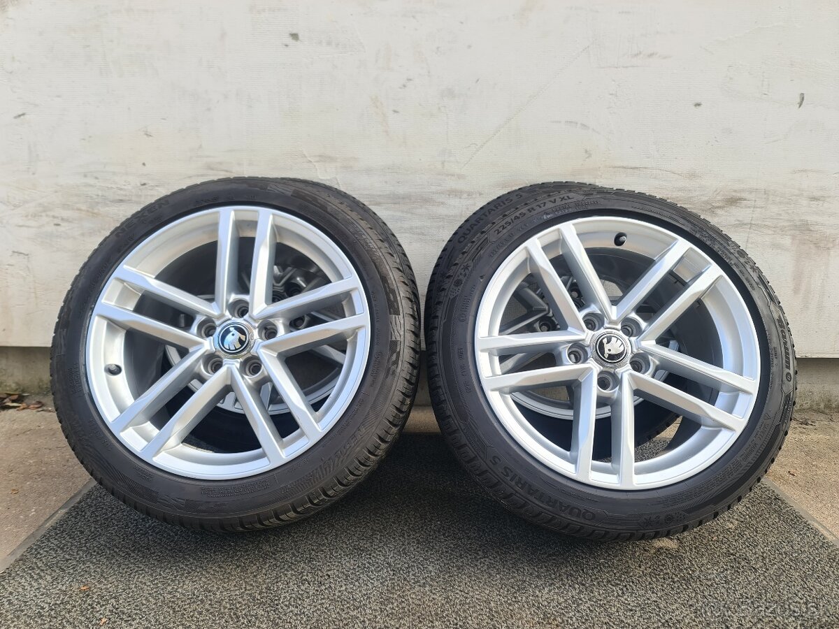 5X112 R17 8,5J ET50 + ZIMNE PNEU 225/45 R17