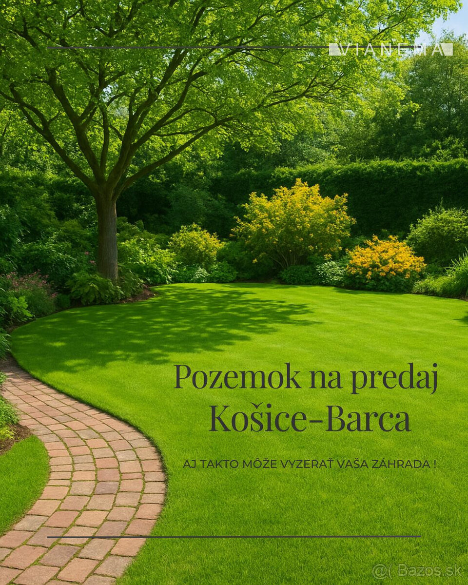 IBA U NÁS Na predaj investičný pozemok Košice - Barca