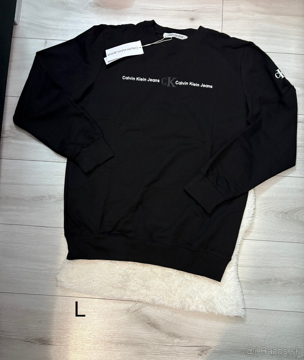 Cierna mikina Calvin klein