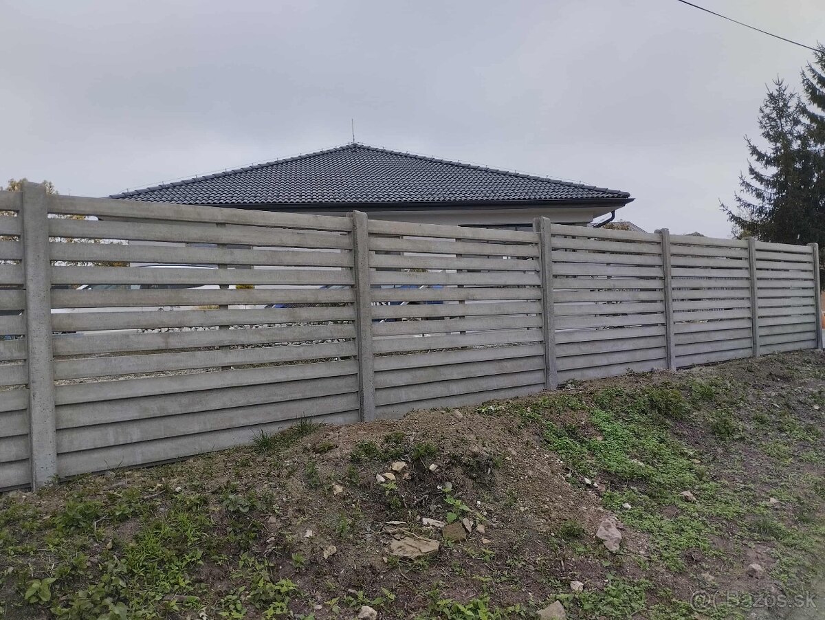 Betónové ploty Stará Ľubovňa