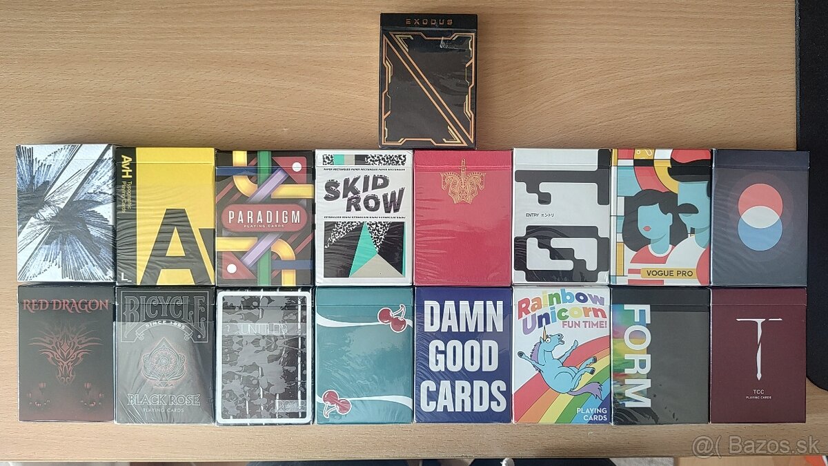 NOVÉ hracie karty priamo z mojej zbierky.