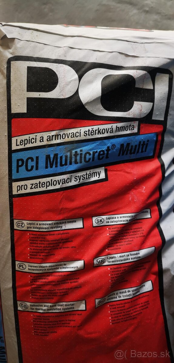 Lepidlo PCI Multicret MULTI, vnútorná omietka, omietky