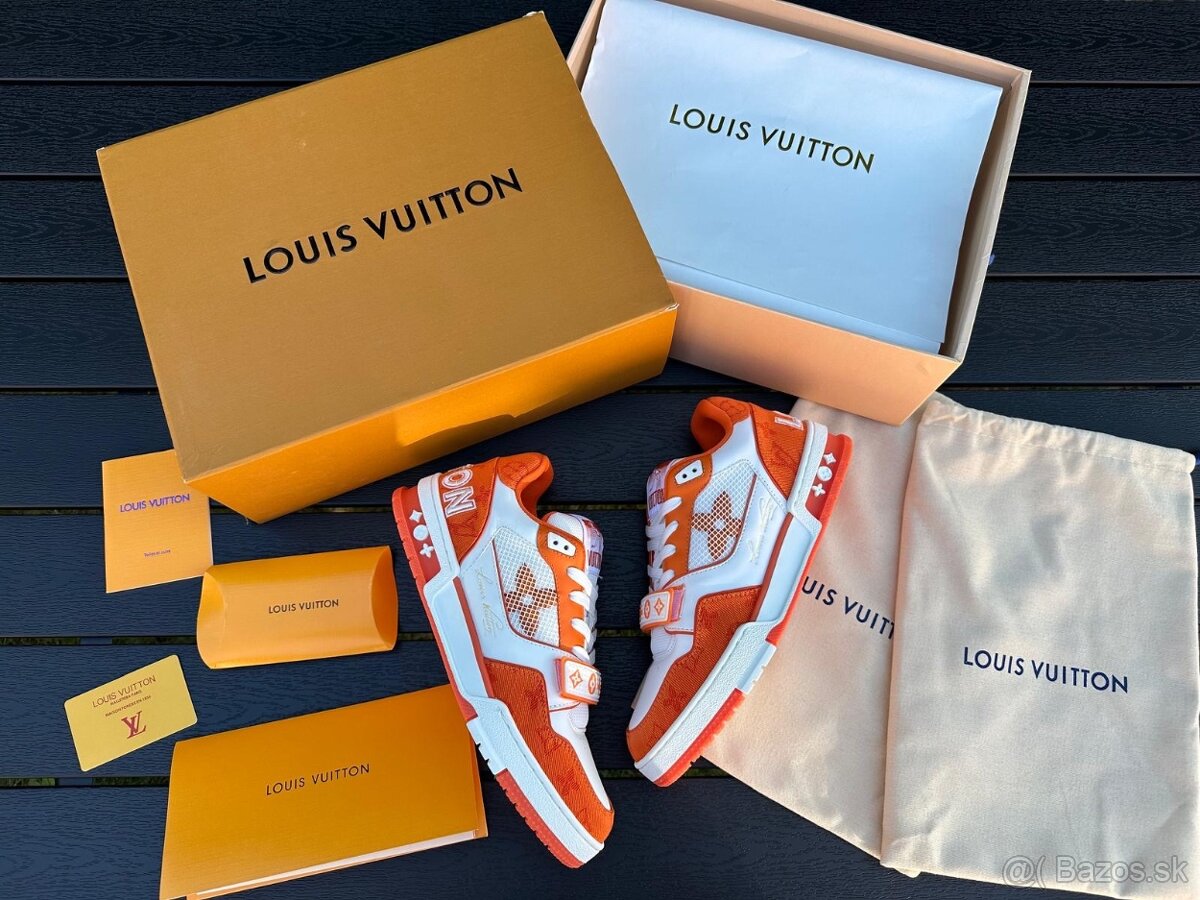 Louis vuitton tenisky orange full box