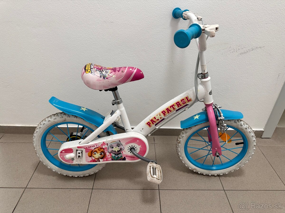 Detský Bicykel Paw Patrol