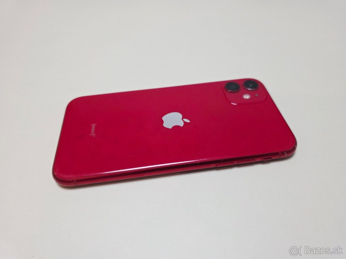 APPLE IPHONE 11 64GB RED,ZDRAVIE BATERKY 100%