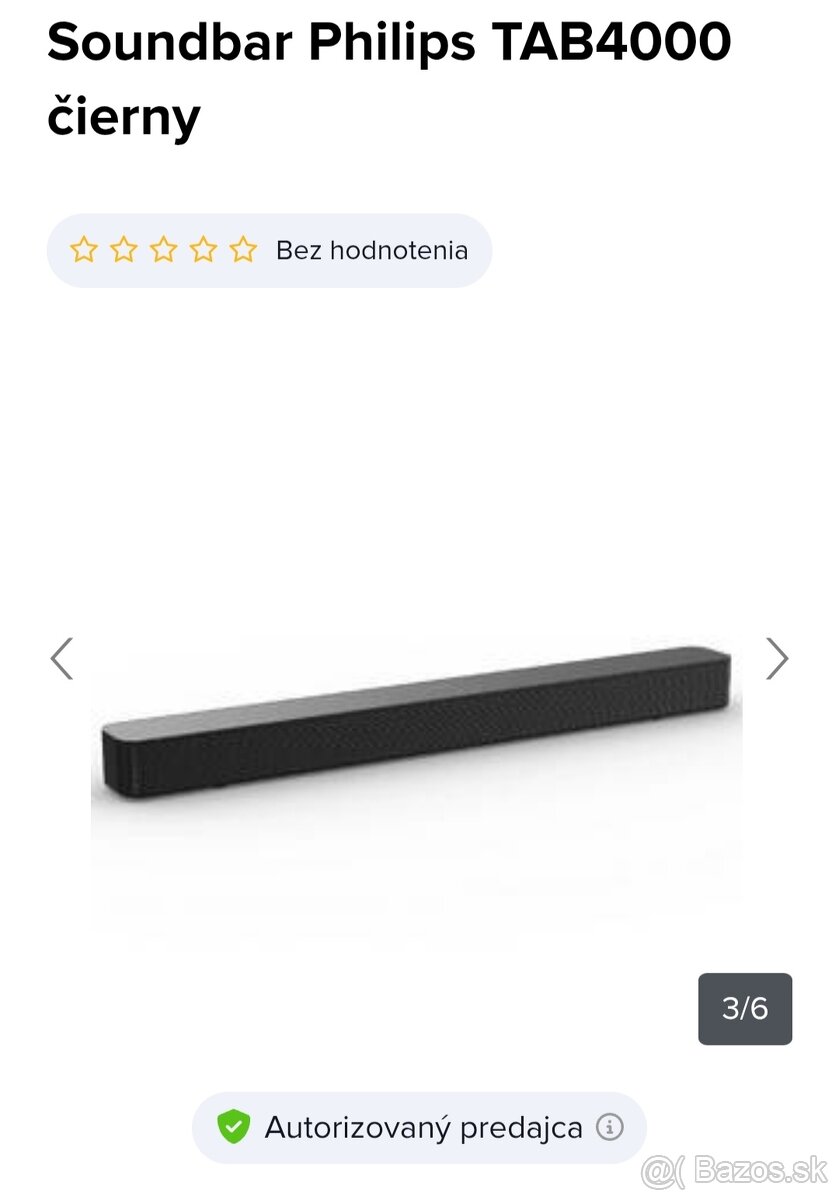 Soundbar Philips TAB4000