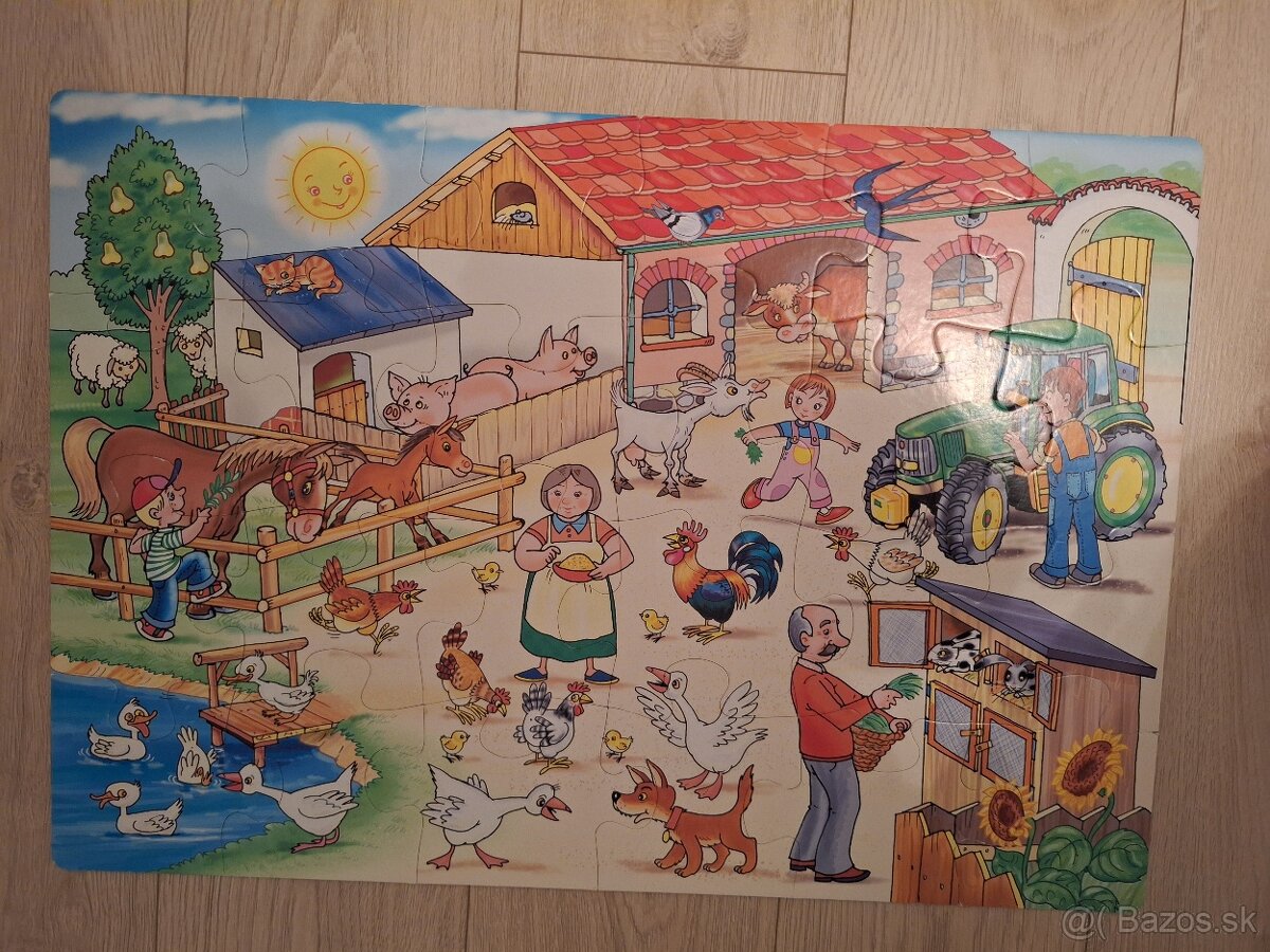Detske puzzle - Big puzzle farma