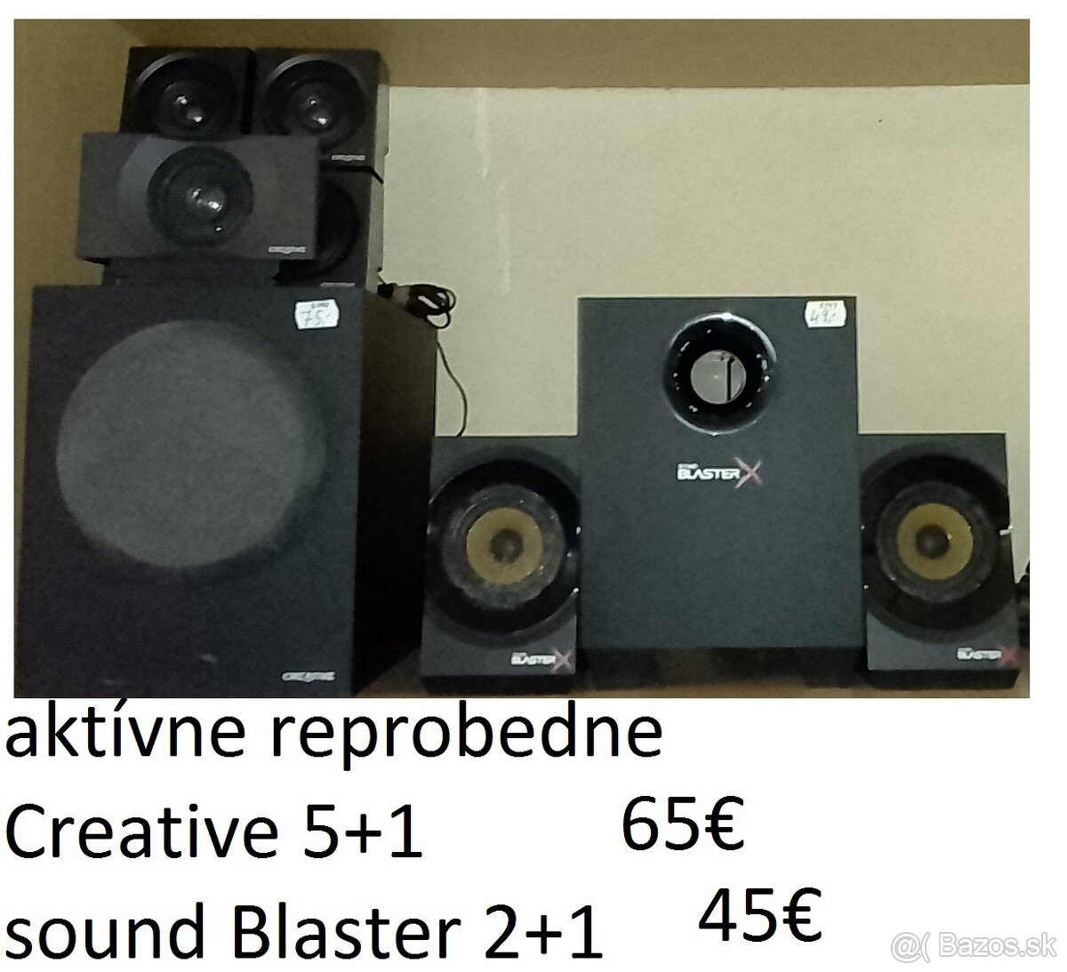 predám aktívne bedňe Creative- aj rôzne iné