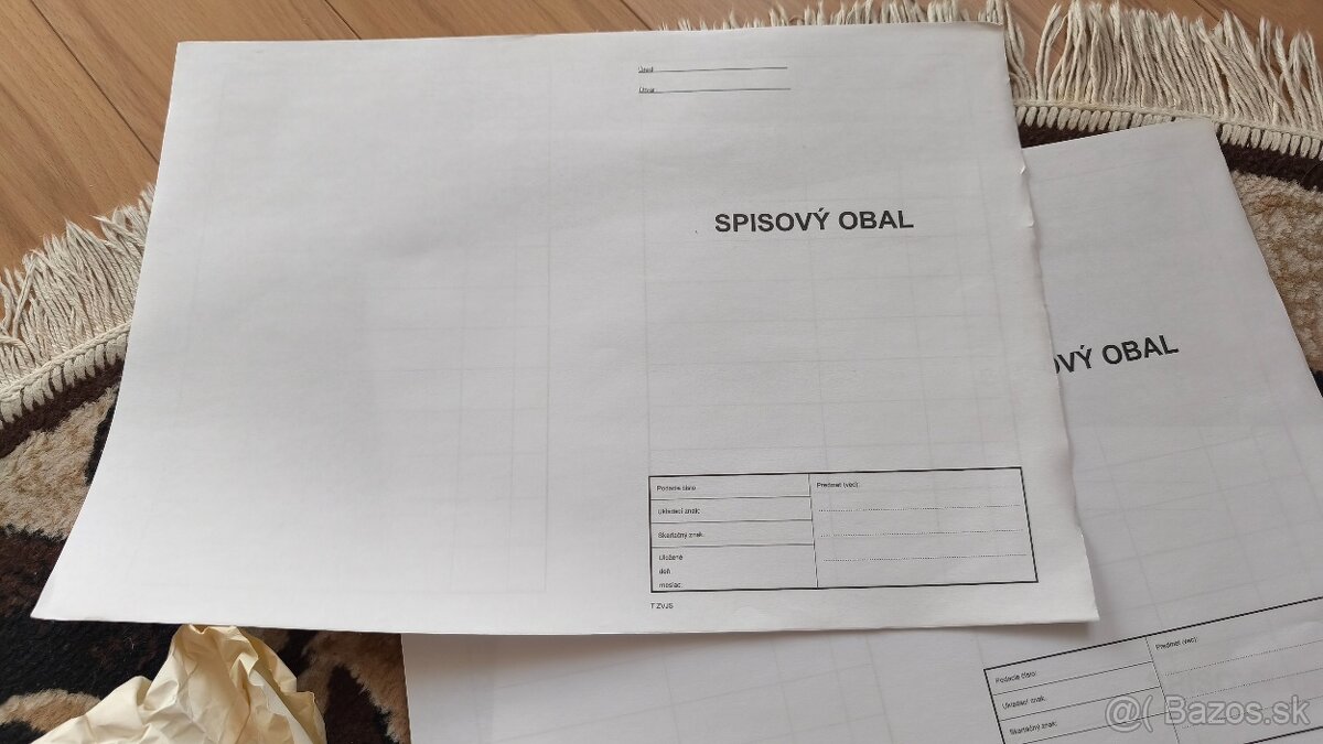 Spisové obaly papierové