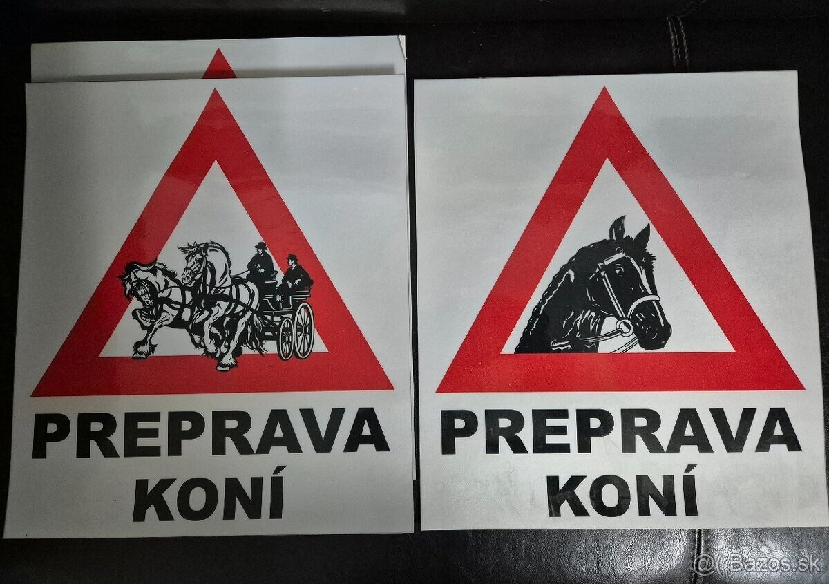 Samolepky - konský prepravník