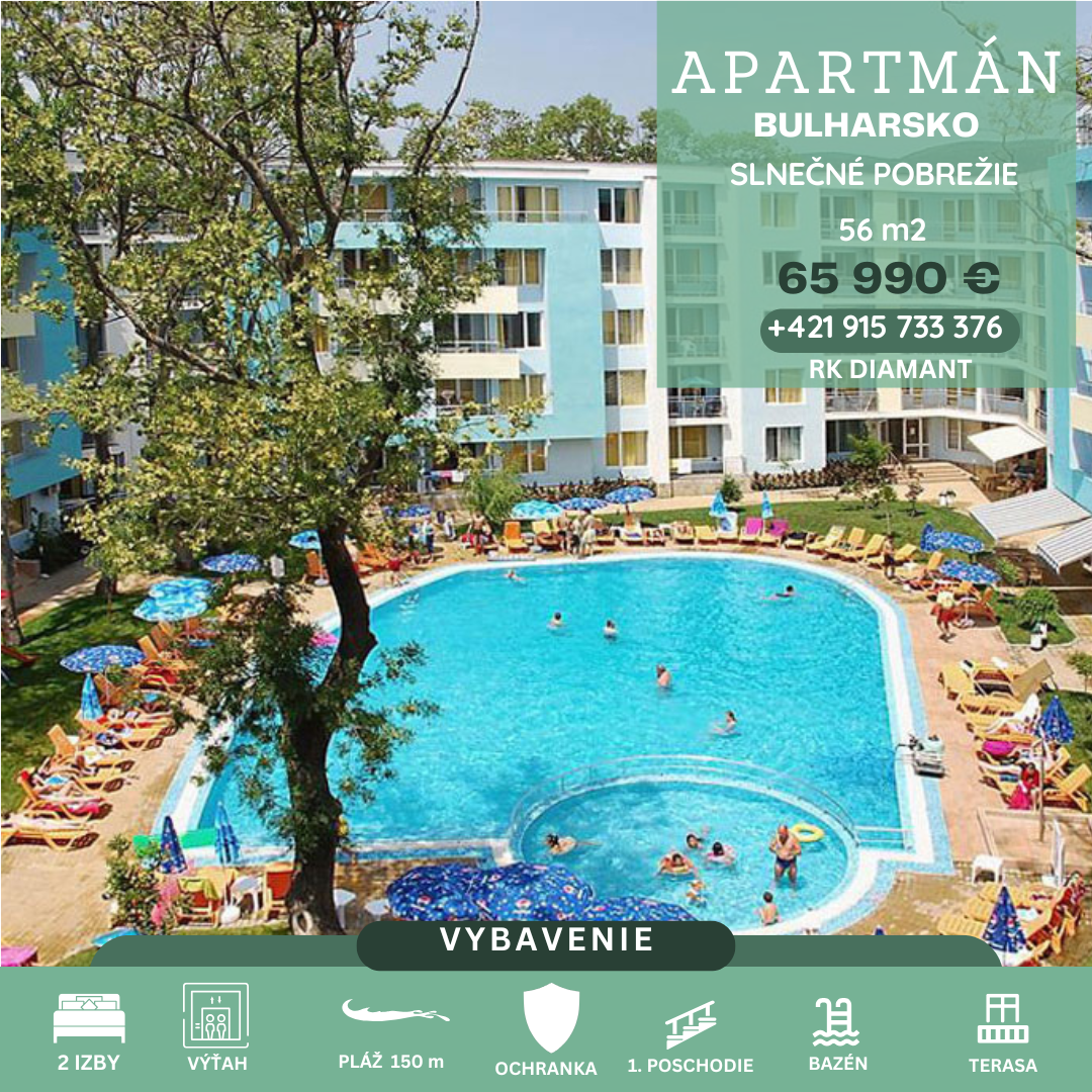 RK Diamant - predaj apartmanu Bulharsku