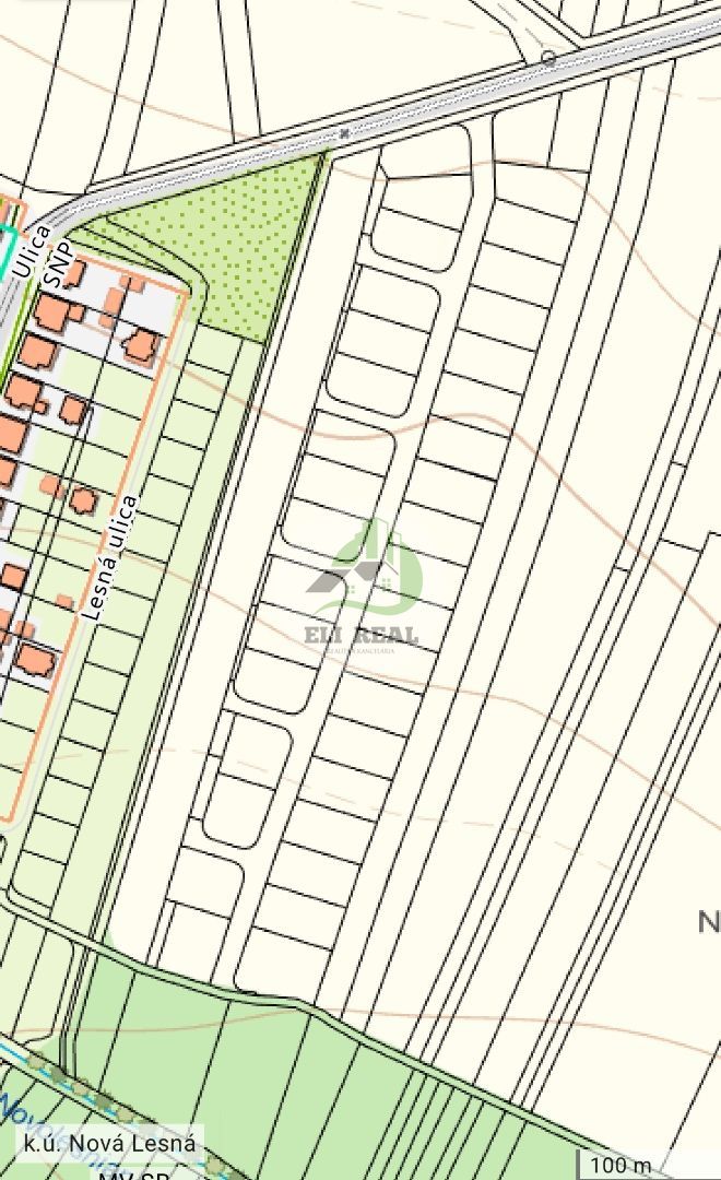11. Pozemok 618m2 na výstavbu rodinného domu v Obci Nová Les