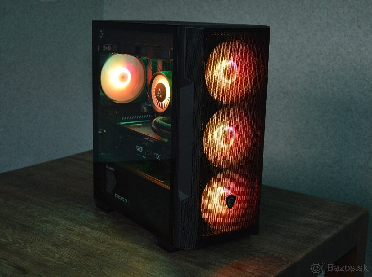 ‼️Herný PC Ryzen 7 5700/RTX 3070/32GB RAM/SSD 1TB/HDD 2TB