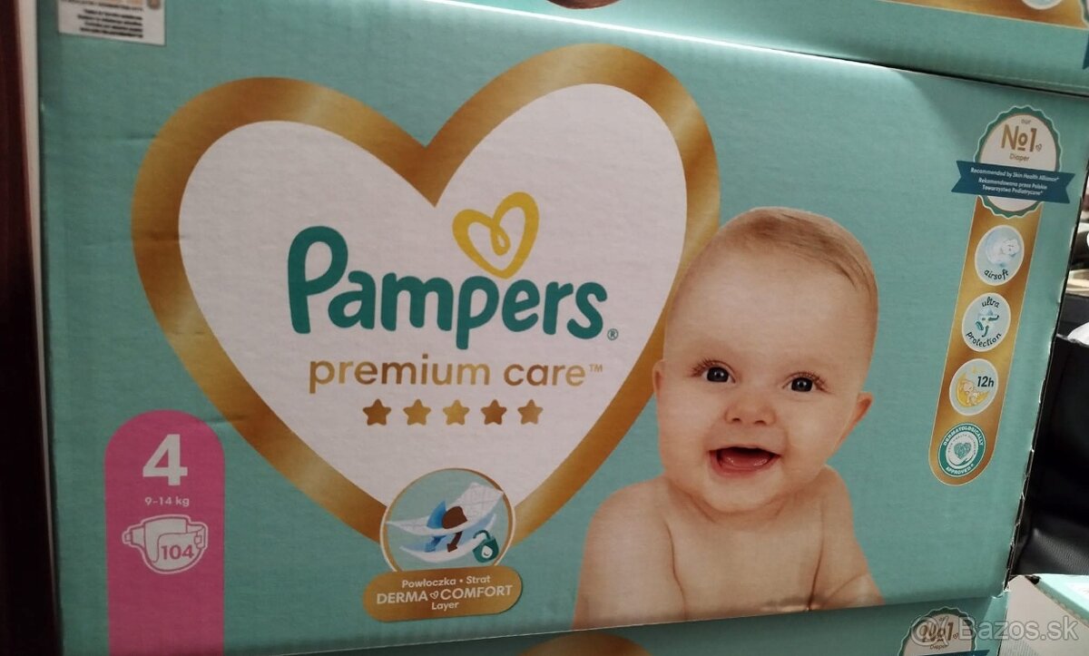 Plienky Pampers premium 4 a 5