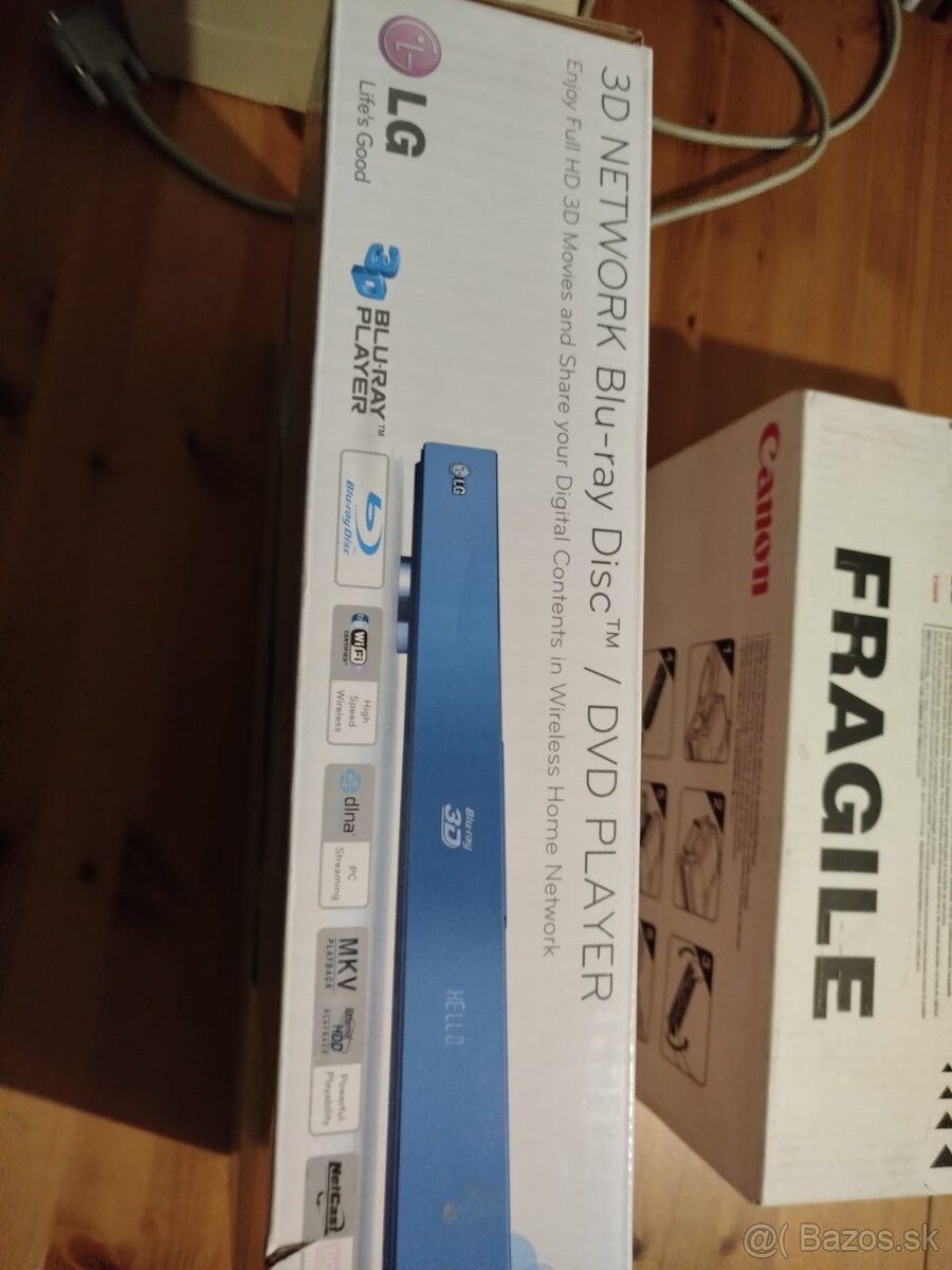 3D network Blu-ray DVD player - fung novy nerozbalený
