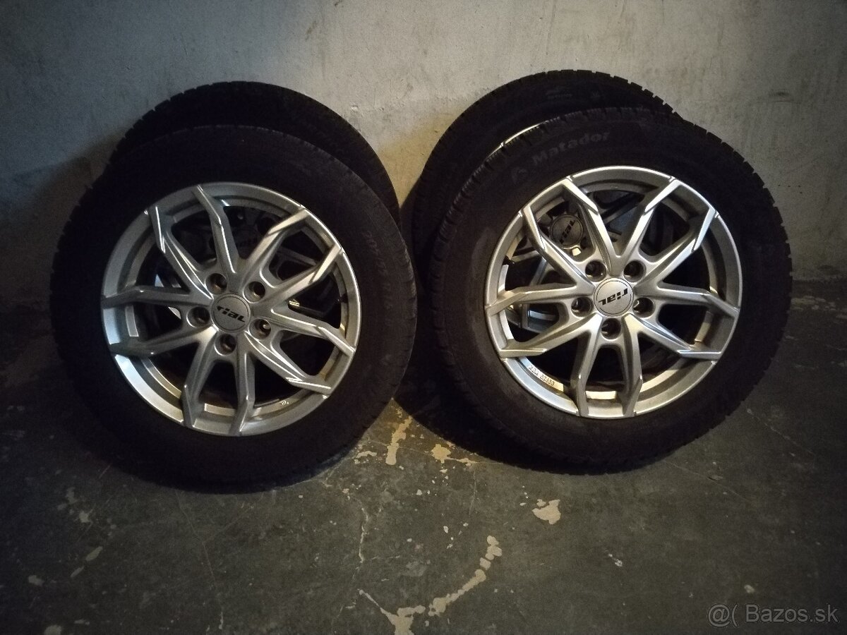 Zimné pneu 205/55,r16,disky Rial 5x112,r16 et46