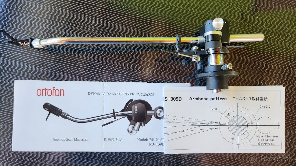 Gramofonove ramienko Ortofon RS-309D