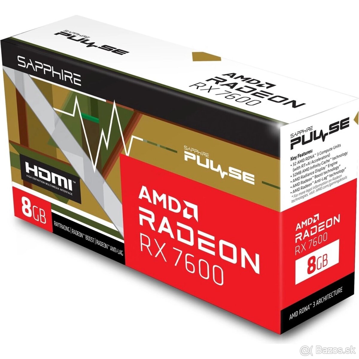 SAPPHIRE PULSE AMD Radeon RX 7600 8 G