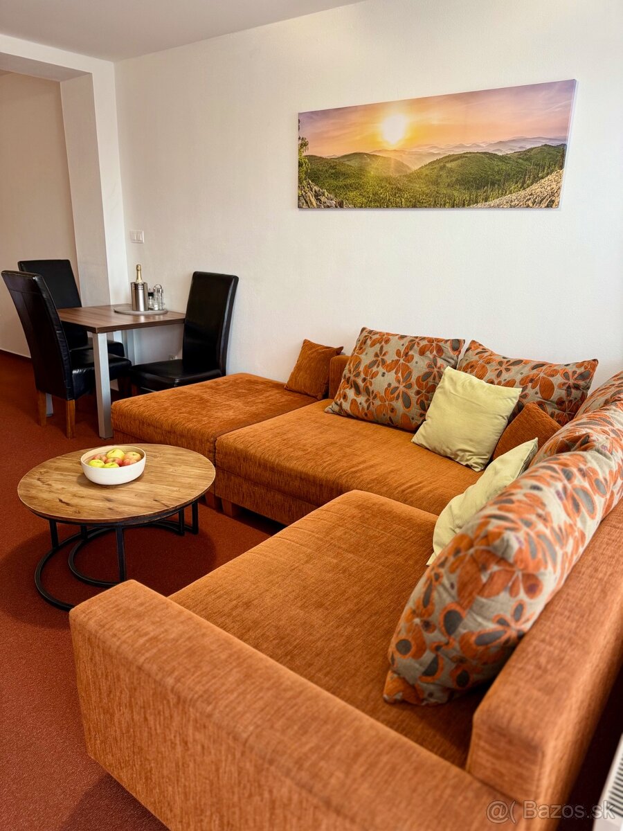 Atraktívny apartmán s terasou parkovaním a wellness