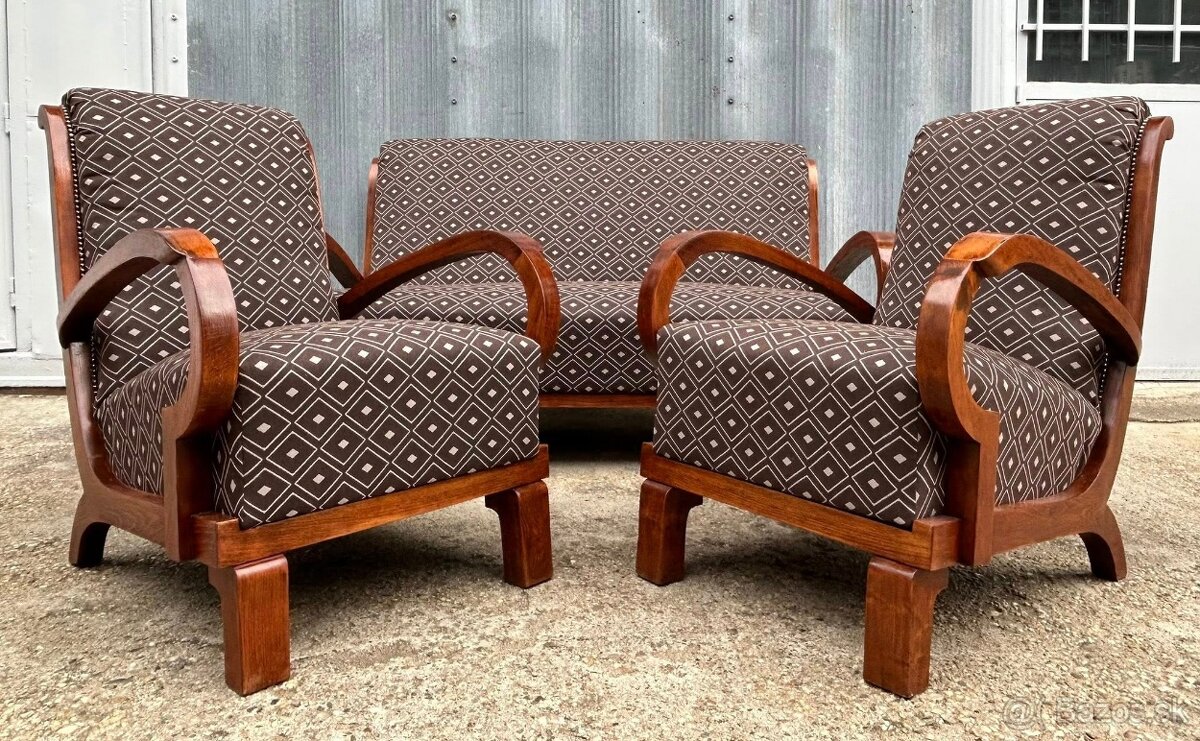 Art deco sedacia súprava - F198