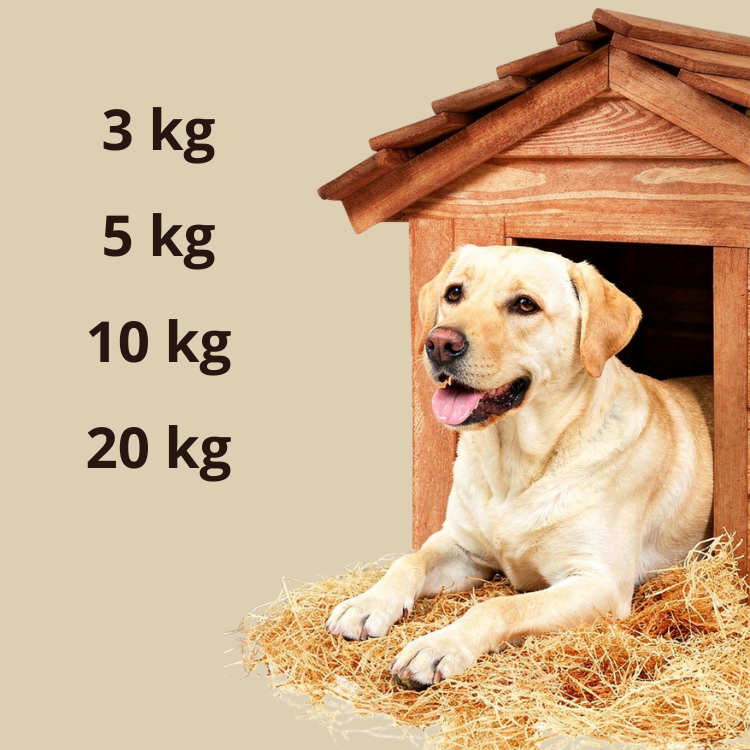 EKO drevitá vlna pre psy, mačky a ostatné zvieratá