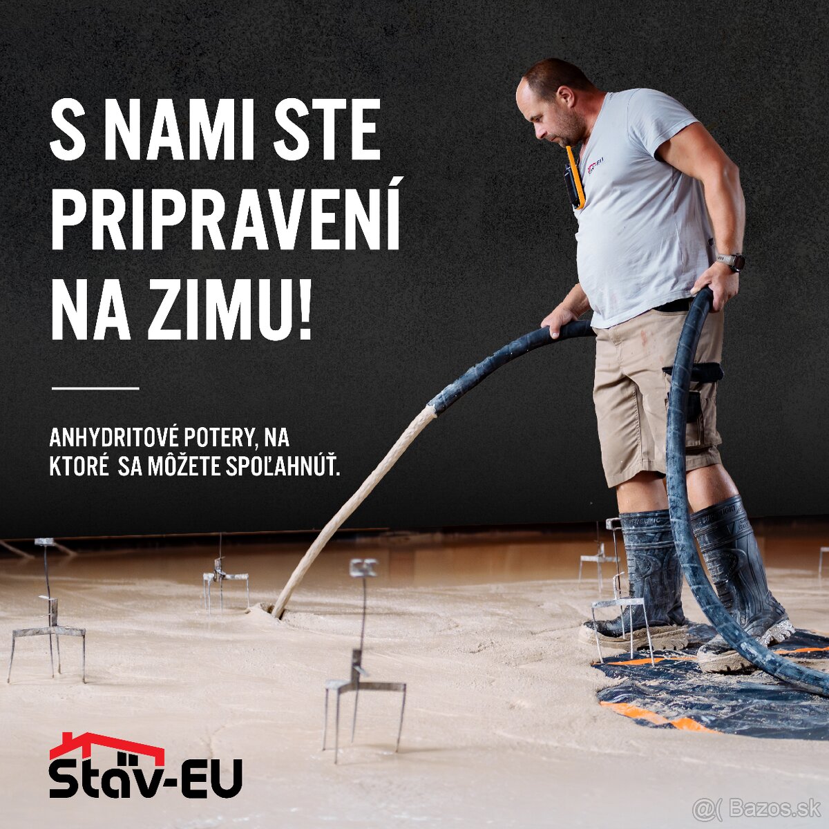 Realizujeme anhydritové potery v okrese Prešov