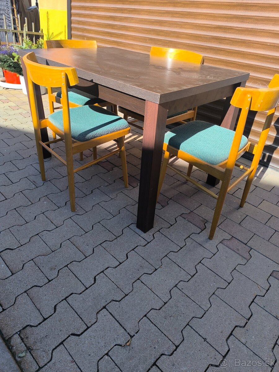 stôl, 4 stoličky