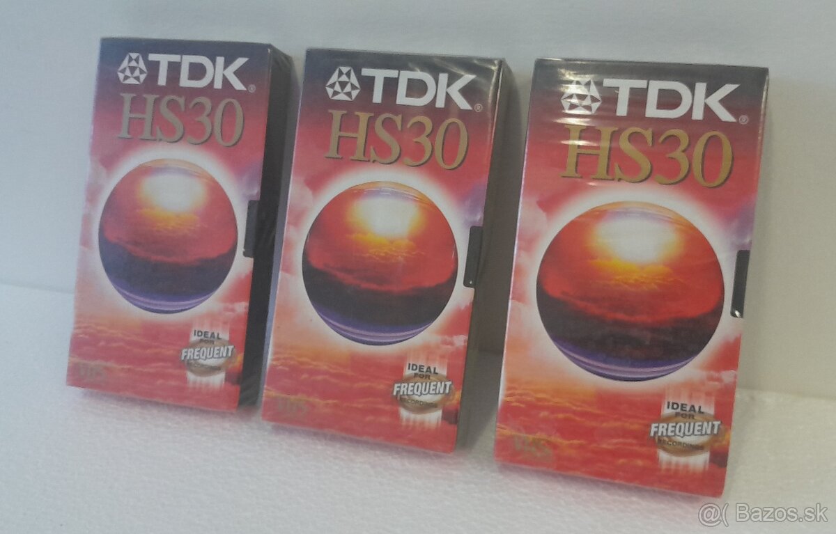 Predám nové videokazety EMTEC , TDK