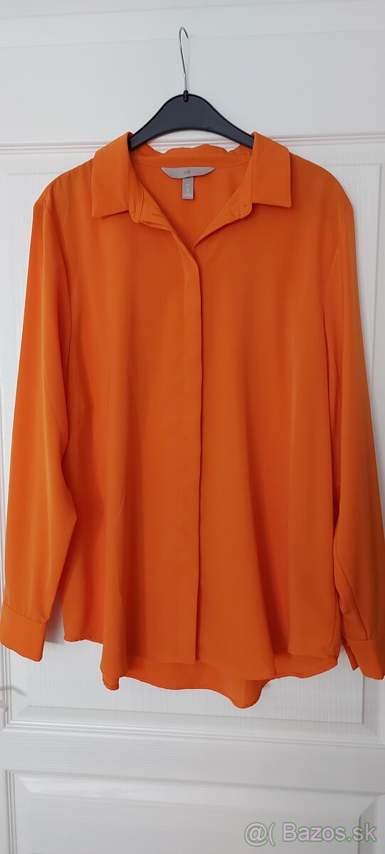 Košeľa, Blúzka oranžová veľ. 46