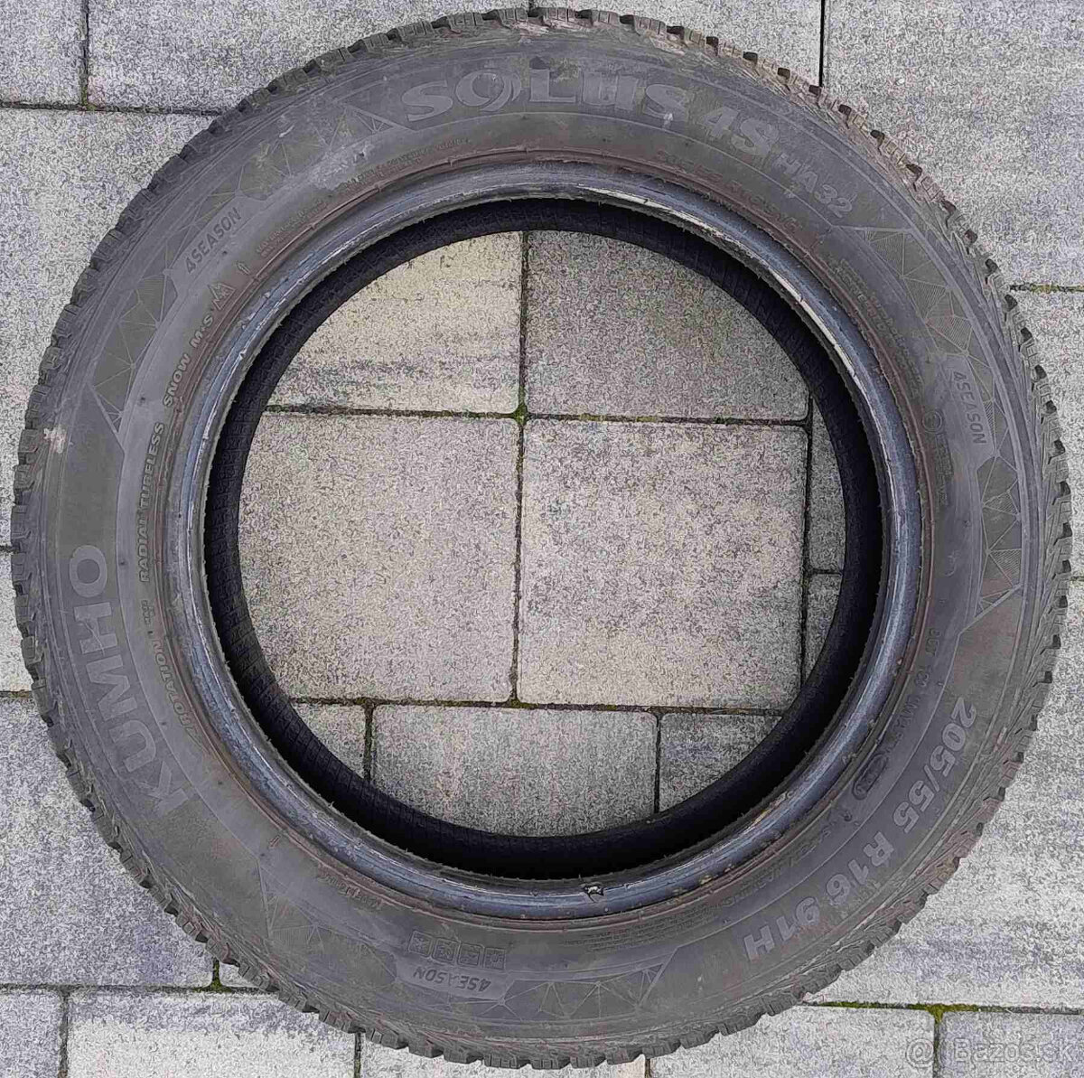 Predám 1ks celoročnú pneumatiku KUMHO SOLUS 4S 205/55/R16