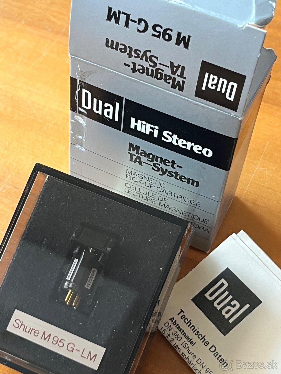 DUAL SHURE M 95 G - LM - nová doposud nevybalená přenoska
