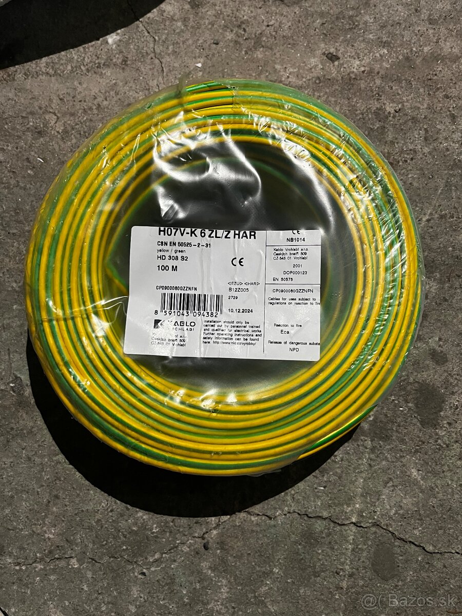 H07V cya 6mm