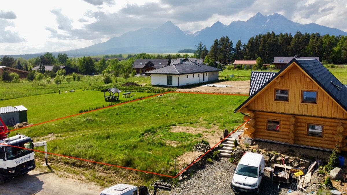 Stavebný pozemok s krásnym výhľadom na Tatry - Veľká Lomnica