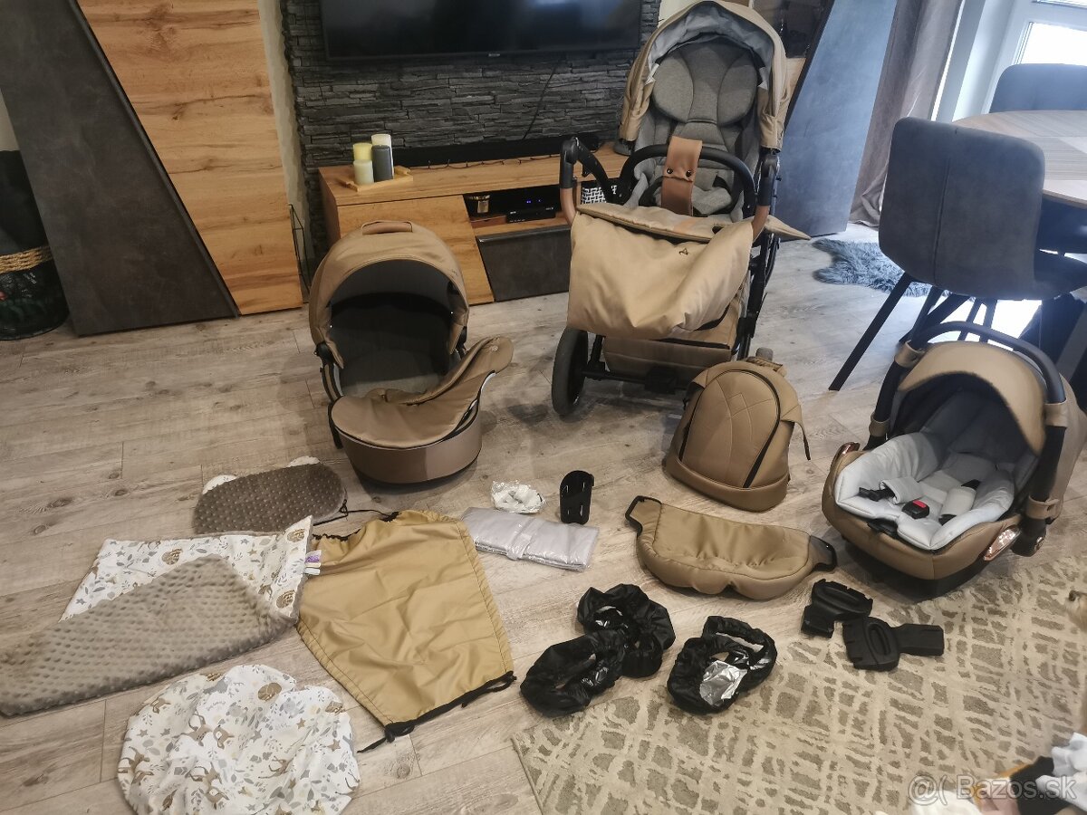 Kočiar Junama Space trojkombinácia + isofix základňa