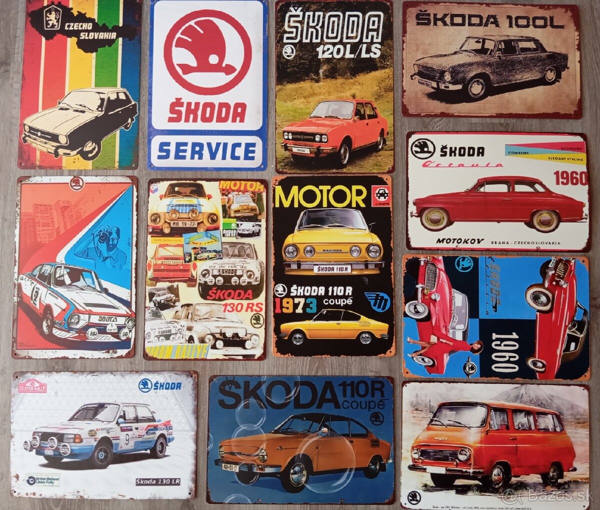 Škoda tabuľky na stenu,110R,Octavia,Felicia,130RS/LR,100L