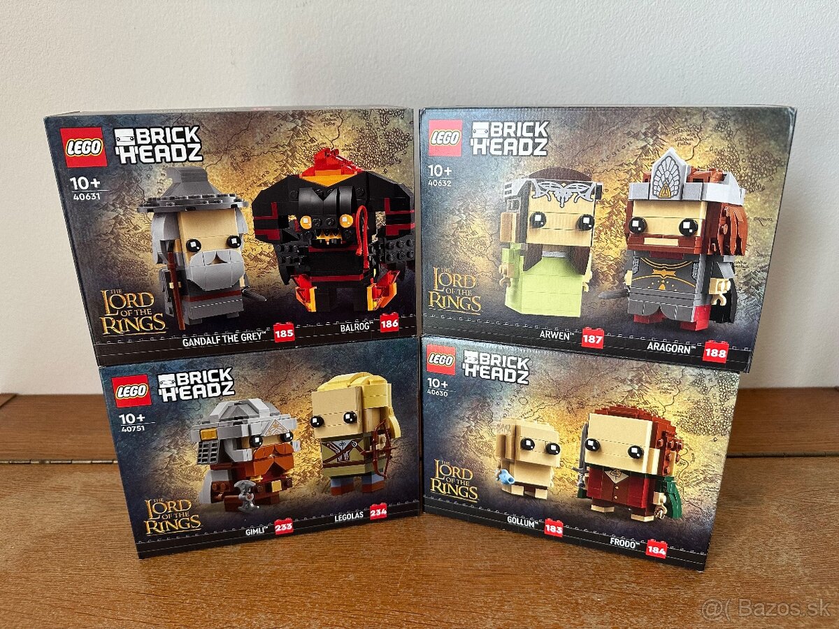 LEGO® Kolekcia LOTR BrickHeadz - 40630 , 40631, 40632, 40751
