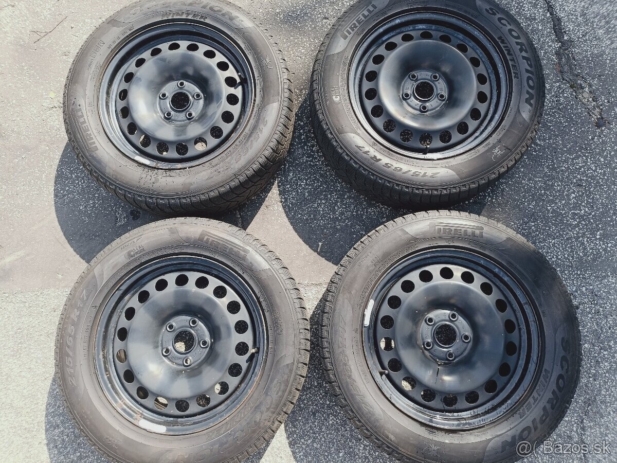 56. Kodiaq plechové disky 215/65 R17