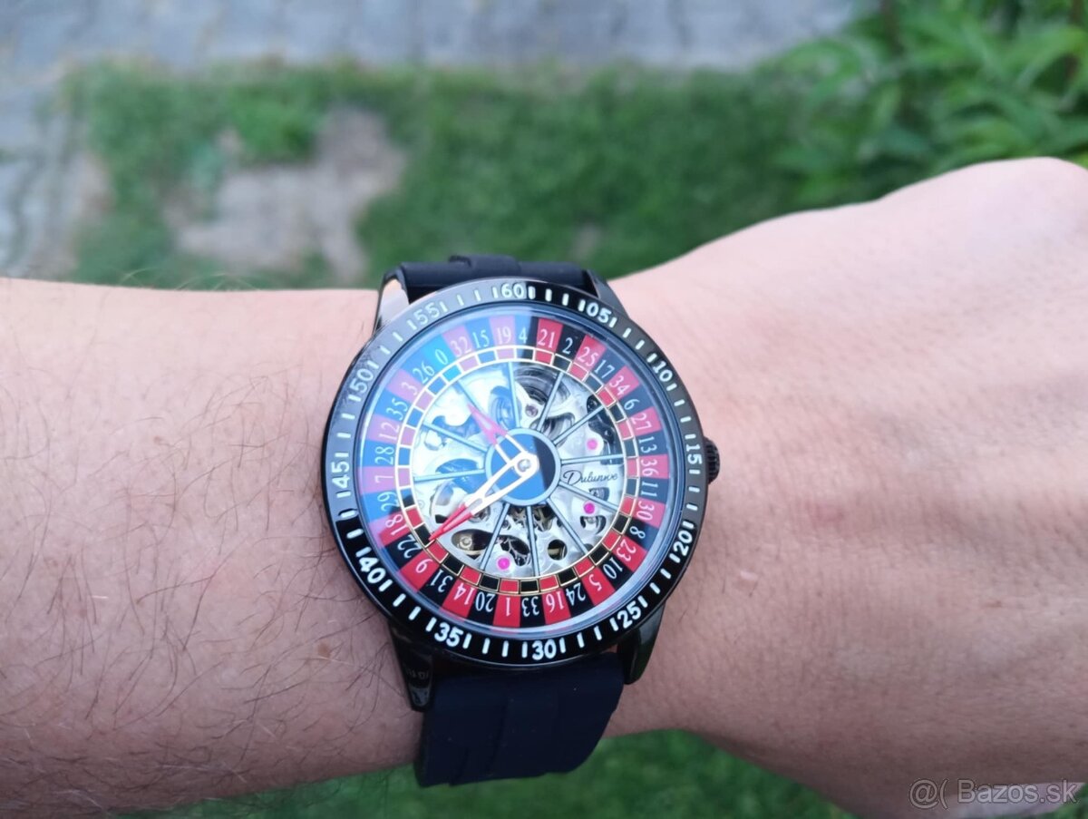 Hodinky s ruletou, zaujímavé hodinky, automaty