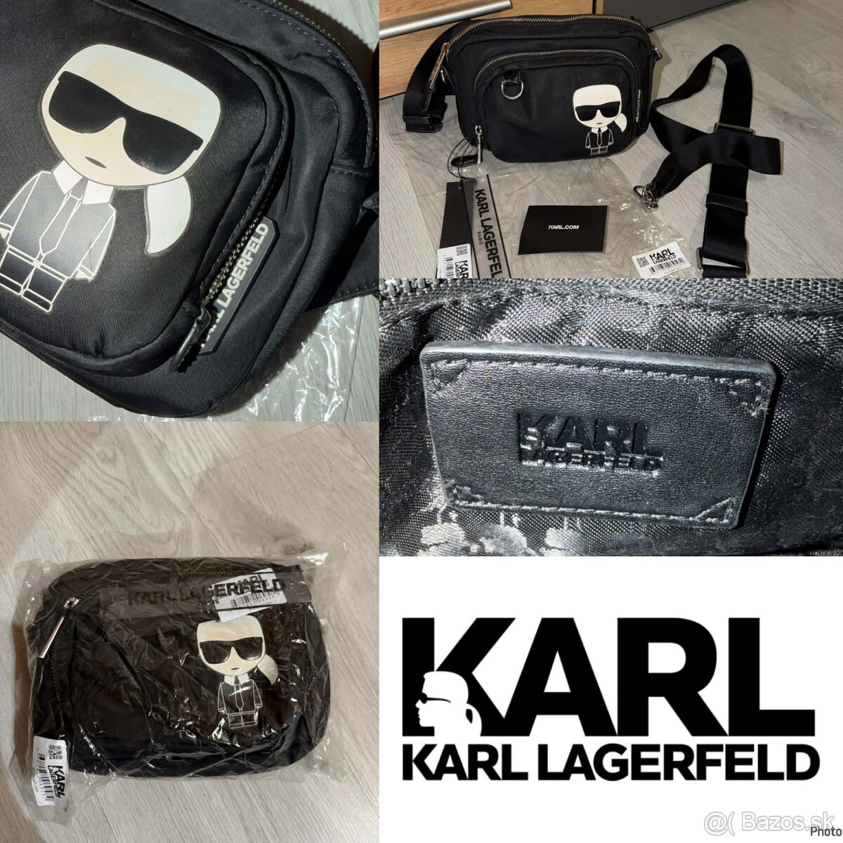 karl lagerfeld ikonik original 2v1 crossbody taska/ladvinka