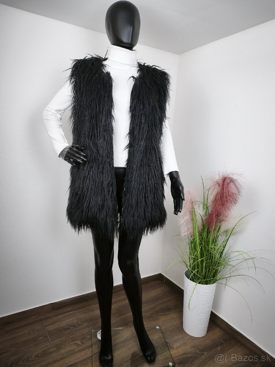 Dámska huňata vesta