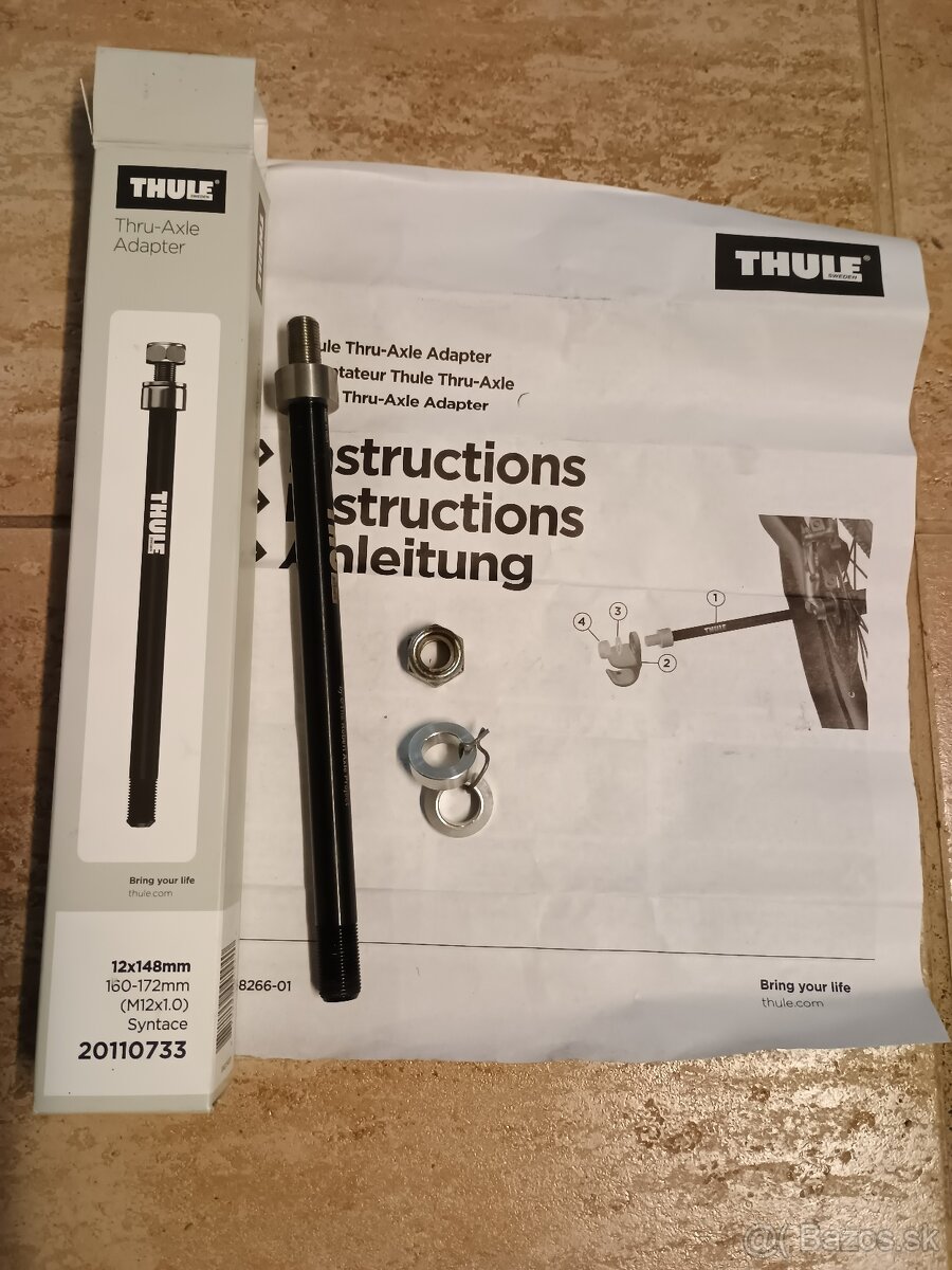Thule oska na cyklovozík Syntace 160/172 mm (M12X1.0)