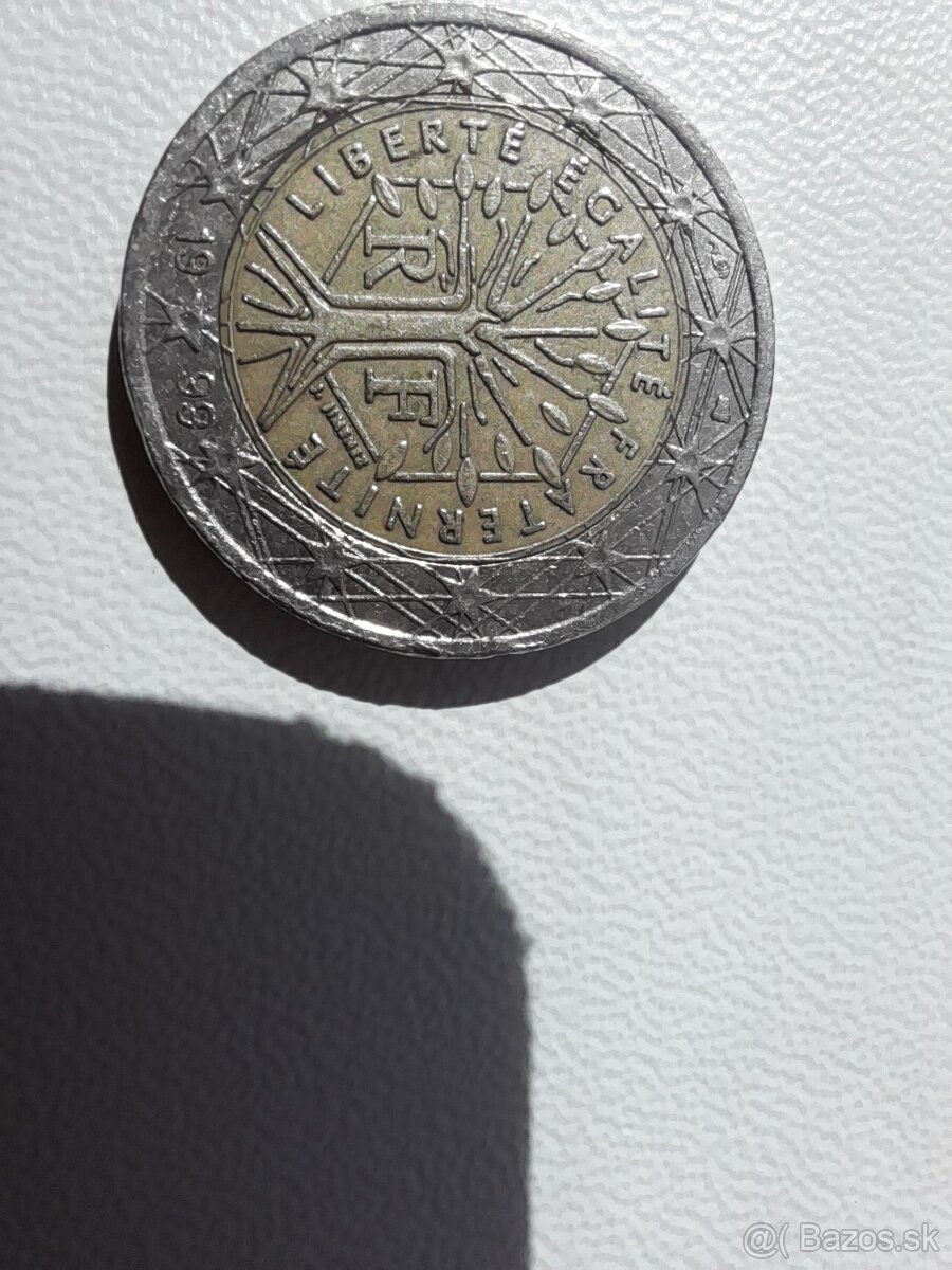 2 Euro minca Francúzko 1999