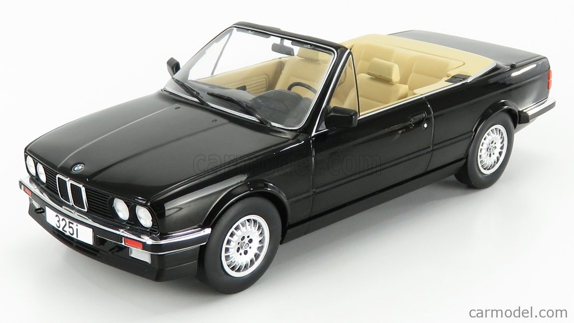 BMW 3er E30 Cabriolet 1985 Black 1:18 MCG Modelcar Group