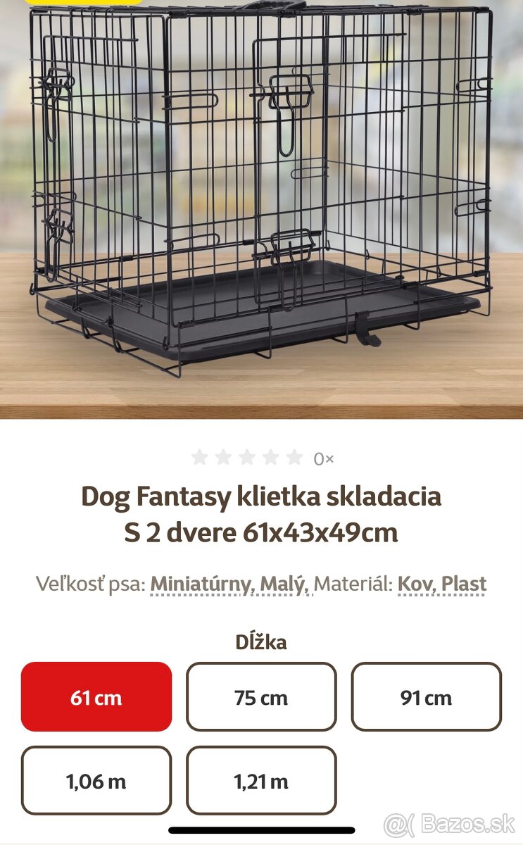 Klietka- skladacia