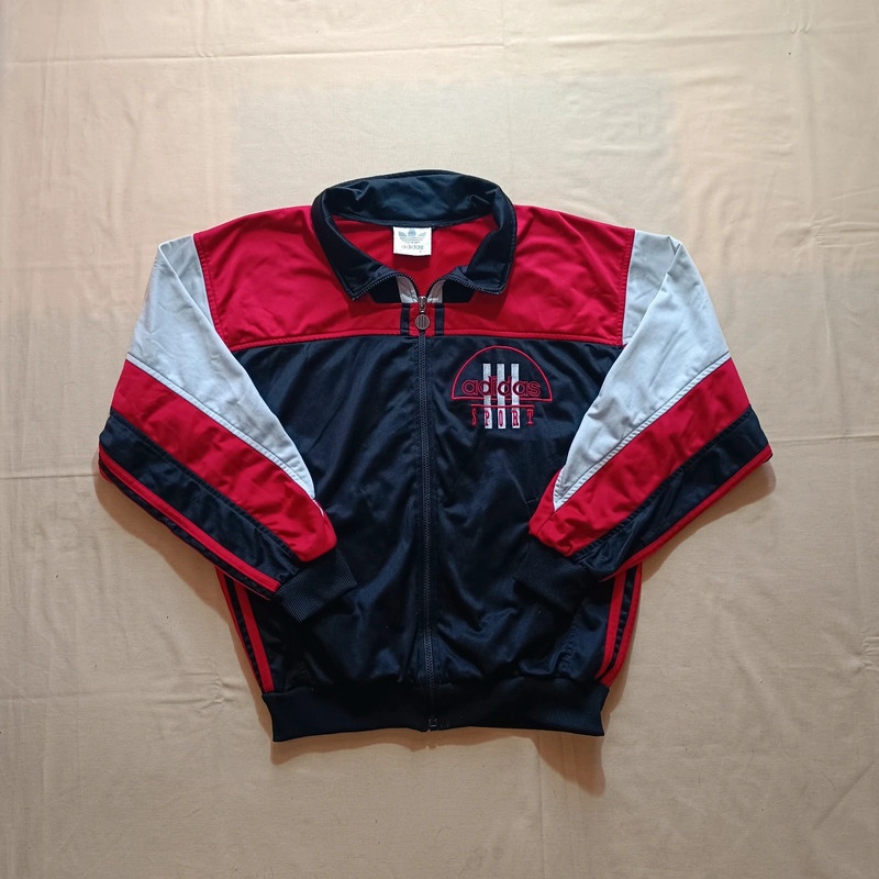 Vintage 80s Adidas tracksuit jacket bunda mikina na zips M