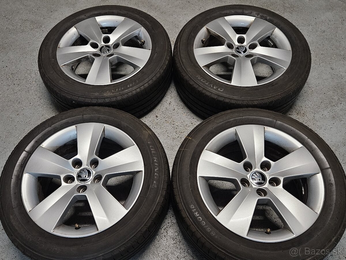 15" Škoda (5x100), pneu